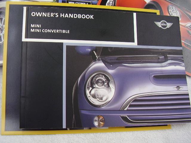 2005 2006 ? mini cooper   owners manual set    