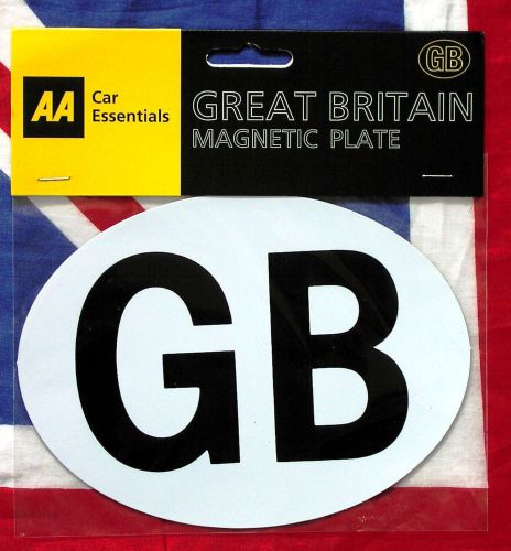 &#039;gb&#039; euro oval magnetic plate british aa mini cooper/mg/land rover great britain