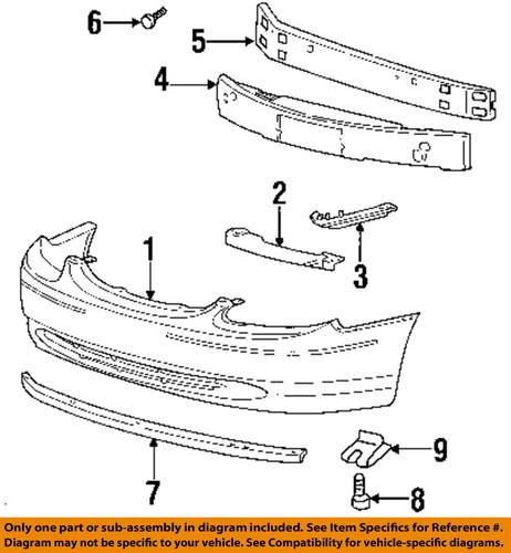 Ford oem 4f1z17c882aa bumper-absorber