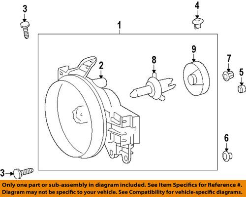 Toyota oem 8107035445 headlight-headlamp