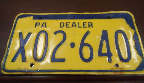 Pennsylvania dealer license plate