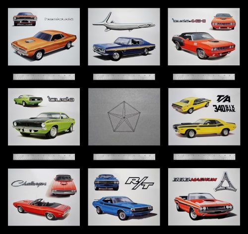 Cuda barracuda aar plymouth 1970 1971 198 225 318 340 340+6 383 - posters prints