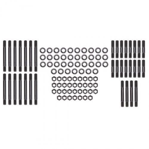 Milodon 80124 - 12 pt. head stud kit/ black oxide / bbc w/ stock heads