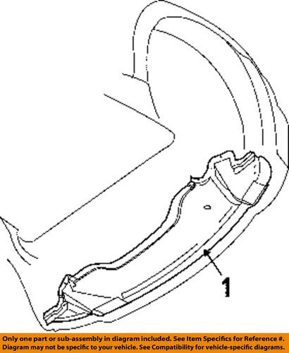 Mopar oem 4806104ae splash shields-underbody shield