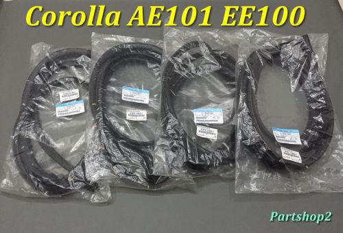 &#039;91-95 toyota corolla e100 ae100 ee101 ae101 ee100door weatherstrip seal   4 pcs