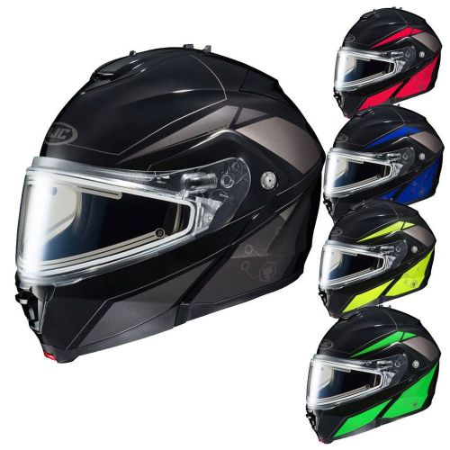Hjc is-max bt elemental electric shield snowmobile snow sled protective helmets