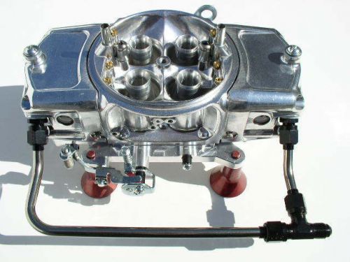 Mighty demon 5402020bt 750 cfm annular blow thru carb w #6 black hard line kit