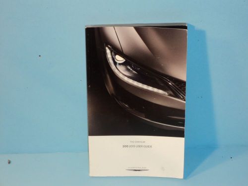 15 2015 chrysler 200 owners manual/user guide