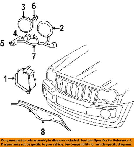 Jeep oem 55156351ak headlight-headlamp assembly