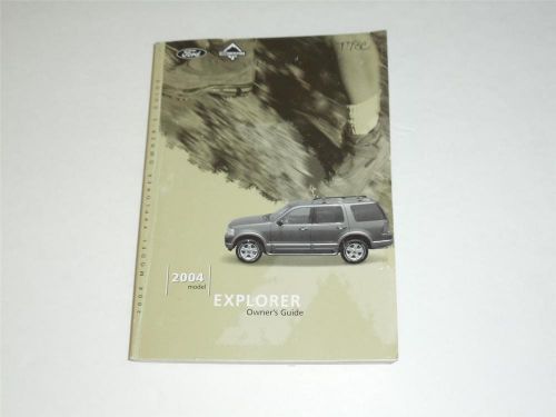 2004 ford explorer owners manual  excellent used condition