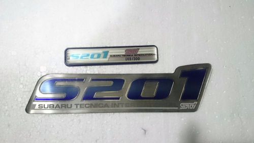 Subaru impreza sti rare limited version logo icon s201 069/300