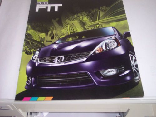 2013 honda fit    fit and fit sport  dealer sales  brochure