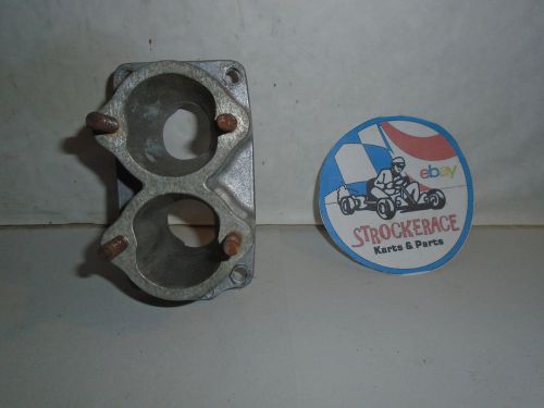 Vintage racing go kart gem west bend 610 820 dual stuffer intake cart part