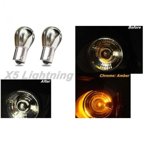 Light bulbs, 1157, chrome x5 lightning amber silver stealth