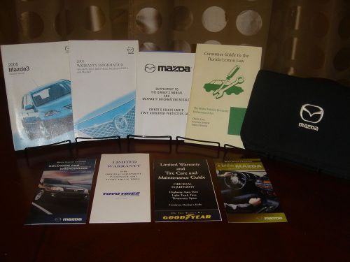 2005 05 mazda 3 mazda3 oem factory owners manual set