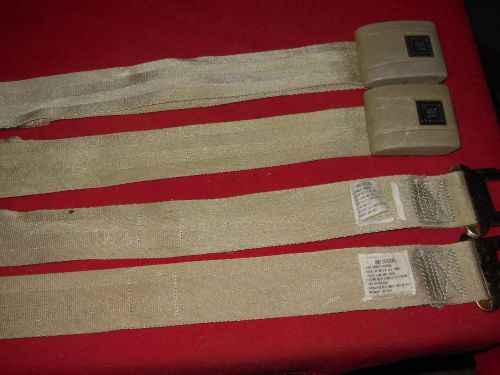 1968 chevrolet camaro pontiac firebird standard gold rear seat belts original gm