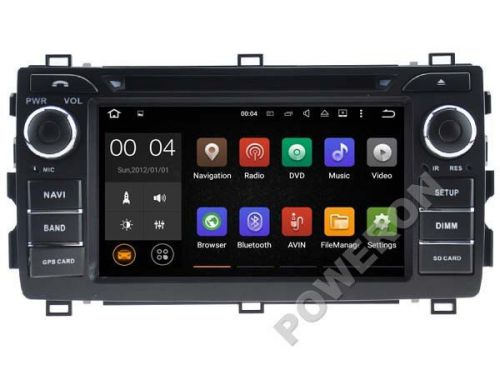 Android 5.1 car stereo sat navi for toyota auris 2013 gps quad core 16gb flash
