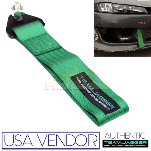 For caddy and maz cars! jdm racing front tow pulling strap bumper grille green