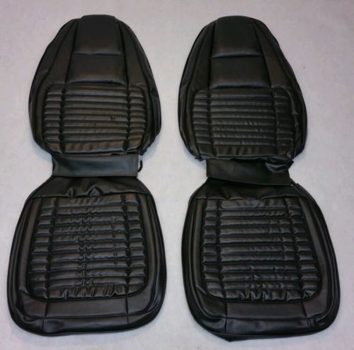 1970 dodge charger black front bucket seat covers buckets high back r/t 70ksa10u