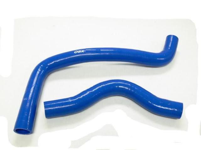 Obx radiator hose 02-04 fits for hyundai tiburon 4cyl g4js blue