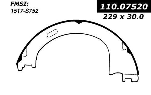 Centric 111.07520 parking brake shoe