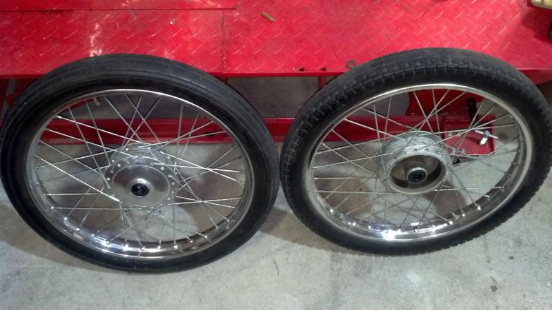 Honda super s90 original wheels rims and tires nice!!