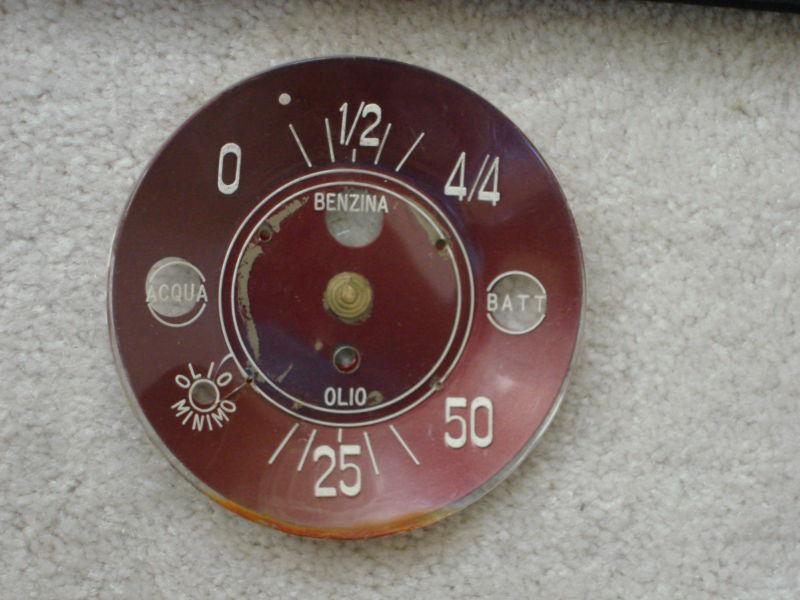 Fiat 8v (otto vu): combination gauge face & misc. parts