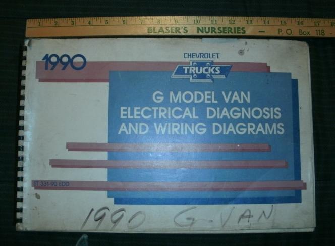 Genuine gm 1990 g models electrical diagnosis & wiring diagrams manual 