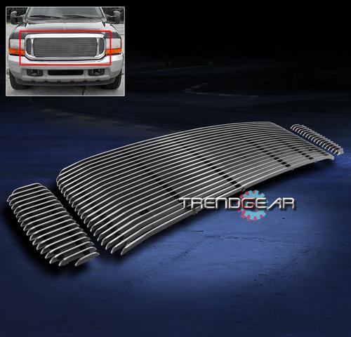 99-04 ford f250 f350 super duty/00-03 excursion upper billet grille insert 3pcs