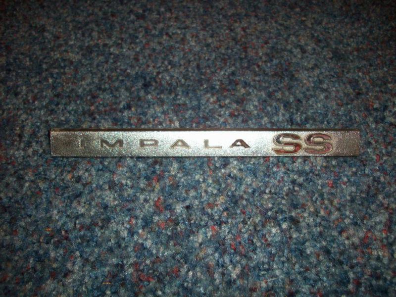 66 impala ss decklid emblem