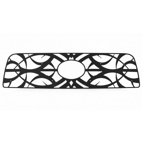 Toyota tundra 07-09 black powdercoat tribal front metal grille trim cover insert