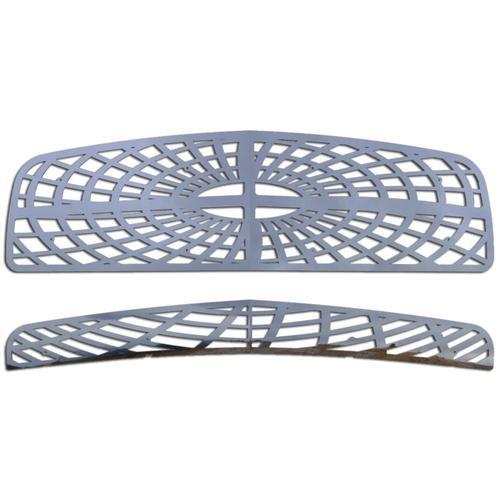 Dodge charger 06-09 stainless spider web front metal grille trim cover insert