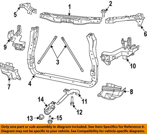 Jeep oem 5156135aa radiator support-support bracket