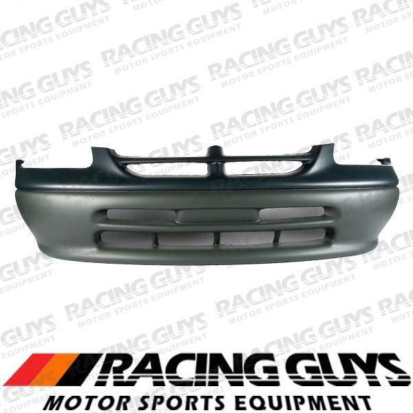 96-98 dodge grand caravan front bumper cover gray green facial plastic ch1000818