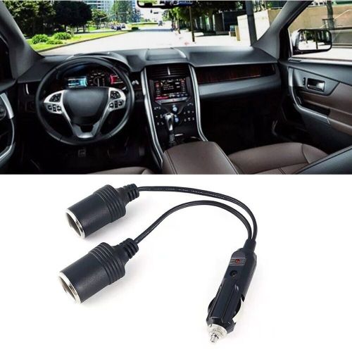 Convenient car lighter splitter adapter for connecting two 12v devices