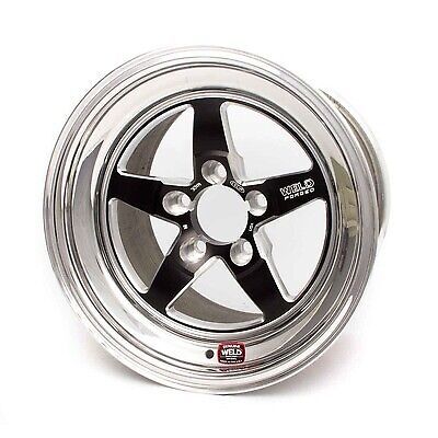 Weld racing 15x8.330 rt-s wheel 5x4.75 bc 3.5 bs black 71mb-508b35a