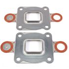 2pcs exhaust manifold elbow riser gasket dry joint fit mercruiser v6 v8 5.7l