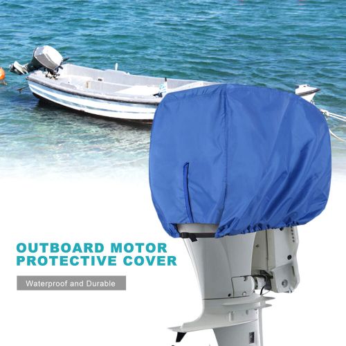 Outboard motor cover weather resistant winter boat engine protective cover