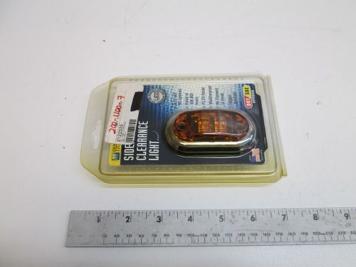 2-1/2&#034; led oval amber sidemarker/clearance light with chrome trim