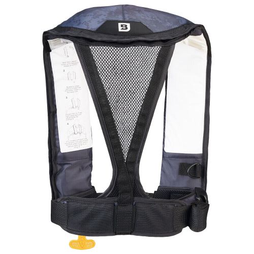 Bluestorm atmos 40 auto type ii inflatable pfd - apex black d1h-19-blk