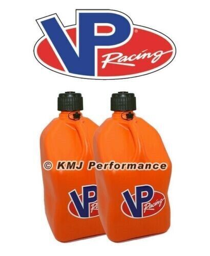 Vp fuel orange square 2 pack 5 gallon fuel jug + battery powered tera pumpxl