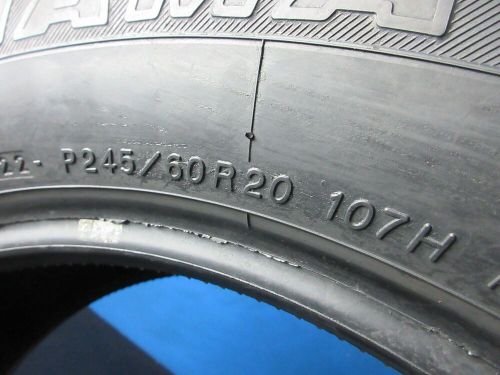 Used yokohama geolandar g96    245 60 20   9-10/32 high tread  2408f