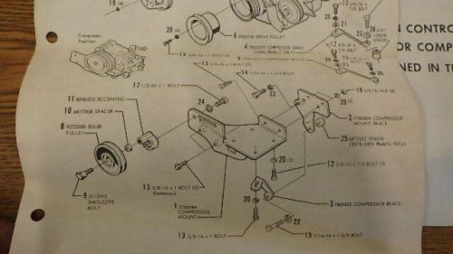 Nos ford eobz-19b969-a 1975-1978 mustang ii v-8 ac kit