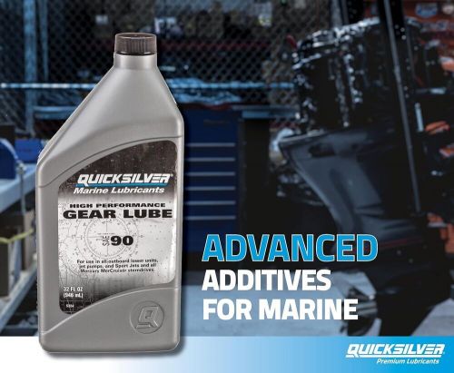 Quicksilver by mercury marine 858064q01 sae 90 high performance gear lube, 32 oz