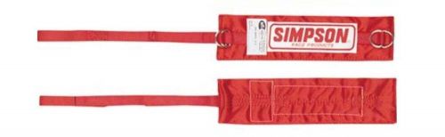 Simpson racing 54018r arm restraint straps - drag racing - red - each