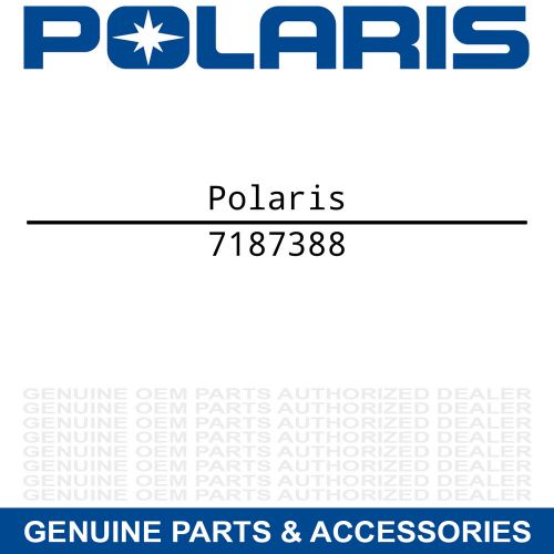 Genuine oem polaris part 7187388 decal-side panel,front,rh