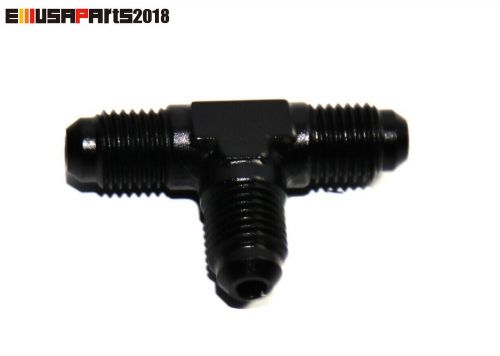 1pcs an4 4-an male to 2x an4 4-an male 3-way tee t-piece black fitting adapter