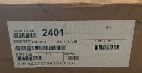 Acme 2401 15.00&#034; x 17.75&#034; wake/ski 4-blade propeller (new in box)