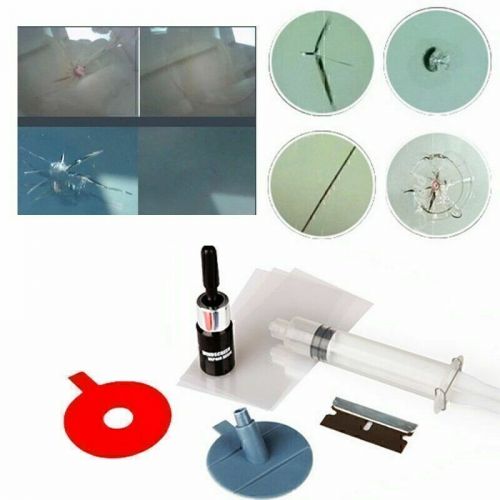 Windscreen windshield repair tool set car kit wind glass for chip crack fix us*