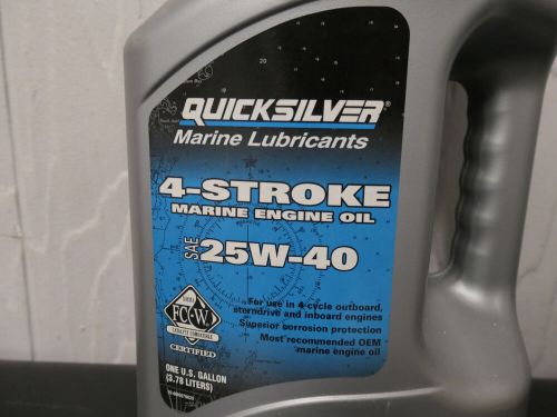 Quicksilver 1 gallon 4-stroke marine engine oil - sae 25w-40